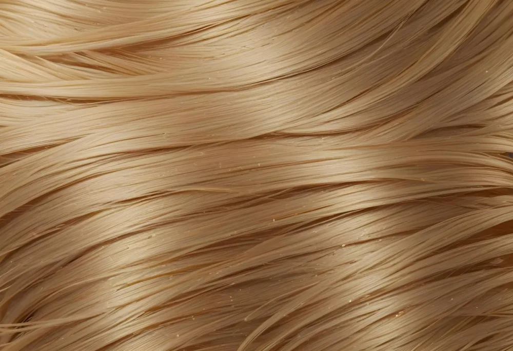 Close Up Of Blonde Hair With Strands Of Varying Shades Of Gold And Honey Creating A Textured And Dimensional Effect Studio Shot 15