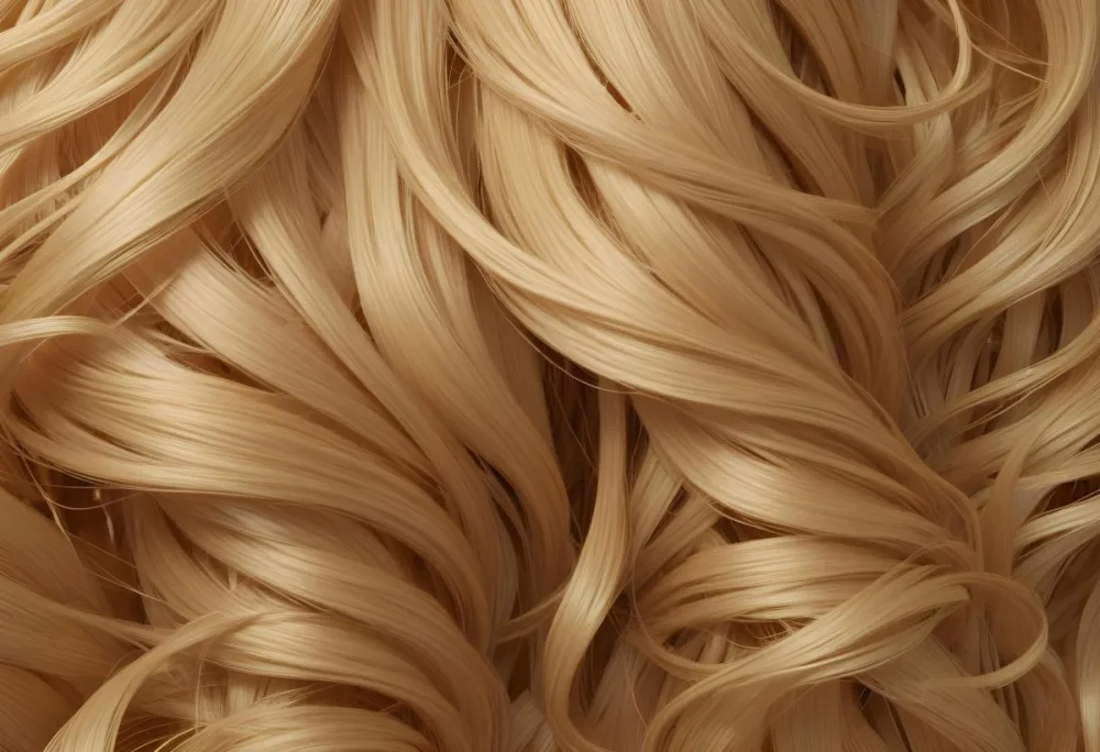 Close Up Of Blonde Hair With Strands Of Varying Shades Of Gold And Honey Creating A Textured And Dimensional Effect Studio Shot 21