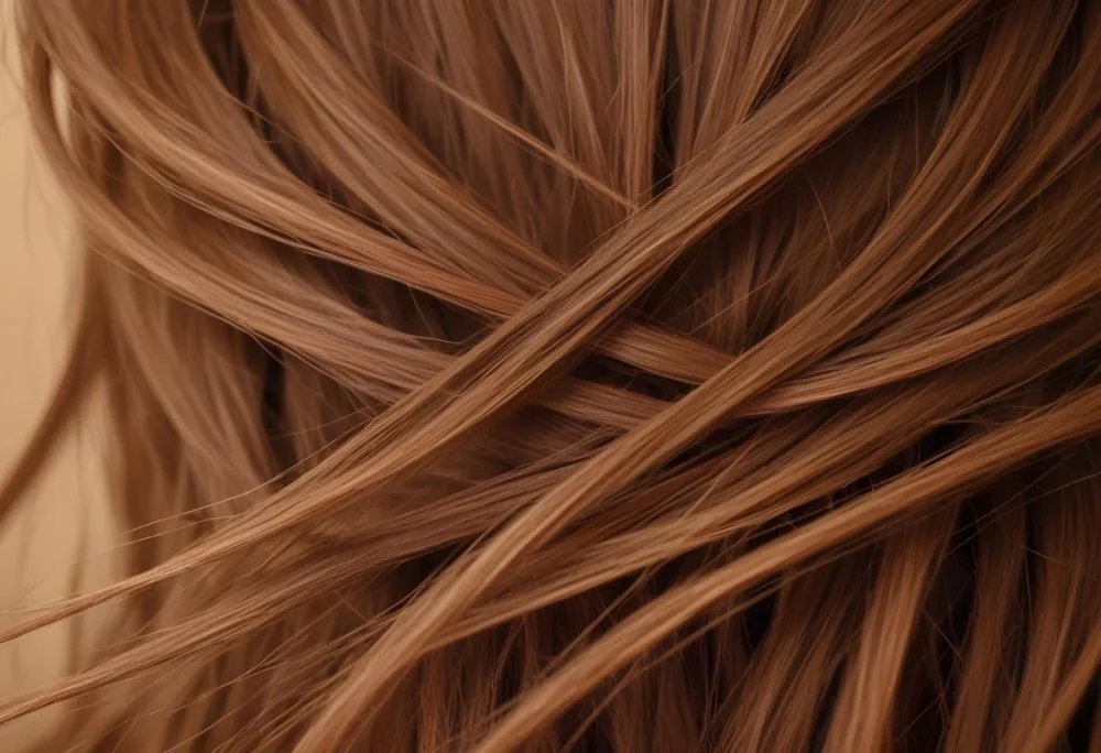 Close Up Of Brown Hair Strands Of Hair In Disarray Natural Light Warm Tones Soft Texture Hair Is The Only Subject 15