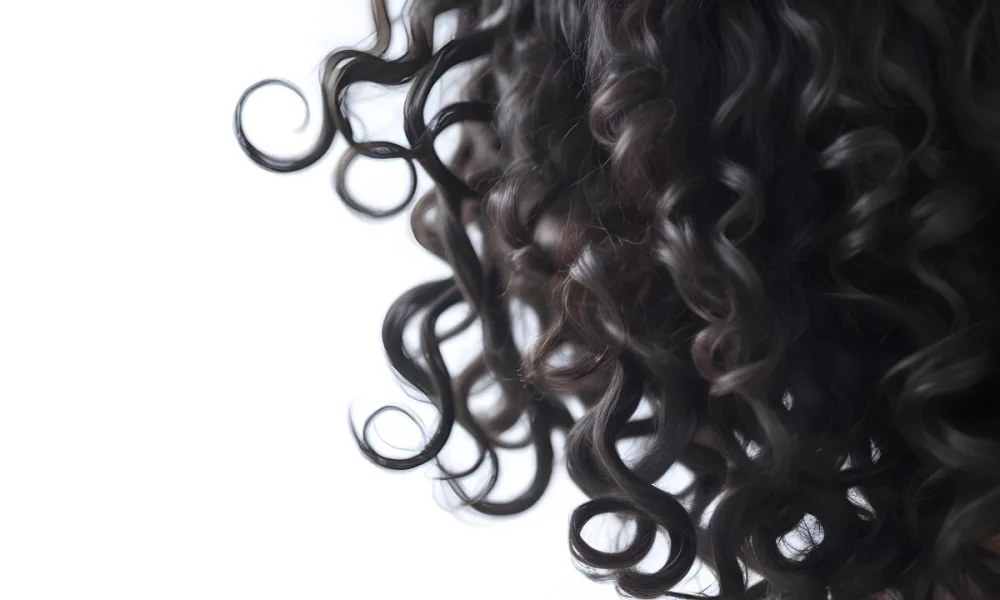 Close Up Of Curly Black Hair With Natural Light In The Background 49 C97a