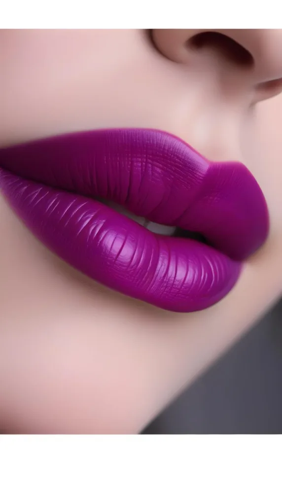 Close Up Of Full Lips With Bold Purple Lipstick Showcasing A Gradient Effect From Dark To Lighter Shades Of Purple The Background Is Dark Emphasizing The Lips 14 2cf0