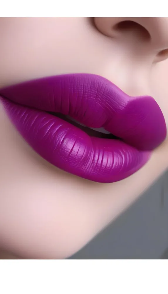 Close Up Of Full Lips With Bold Purple Lipstick Showcasing A Gradient Effect From Dark To Lighter Shades Of Purple The Background Is Dark Emphasizing The Lips 22 Fdc0