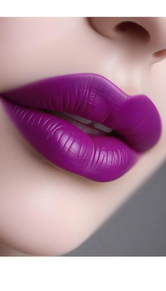 Close Up Of Full Lips With Bold Purple Lipstick Showcasing A Gradient Effect From Dark To Lighter Shades Of Purple The Background Is Dark Emphasizing The Lips 7 183a