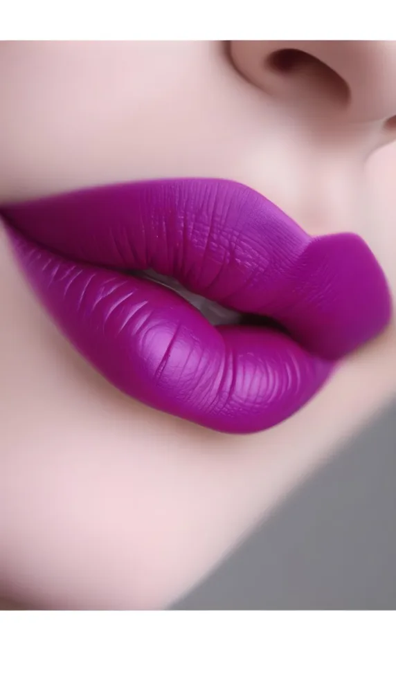 Close Up Of Full Lips With Bold Purple Lipstick Showcasing A Gradient Effect From Dark To Lighter Shades Of Purple The Background Is Dark Emphasizing The Lips 8 6f51
