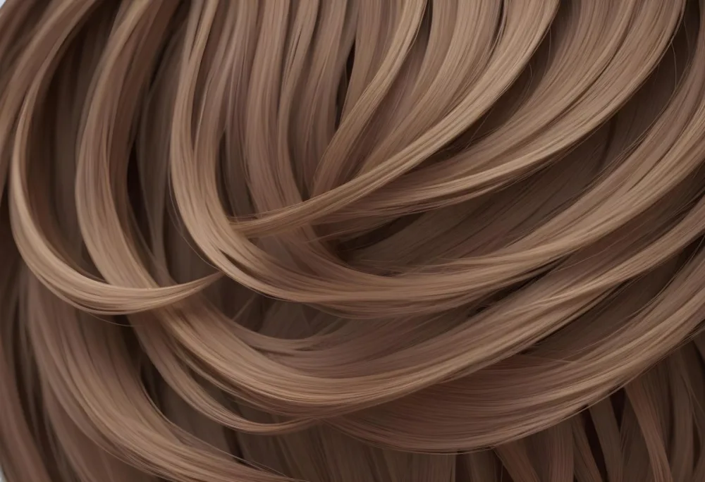 Close Up Of Light Brown Hair With Subtle Highlights Strands Flowing In A Natural Pattern Creating A Soft And Textured Appearance Neutral Background 21 0ab8