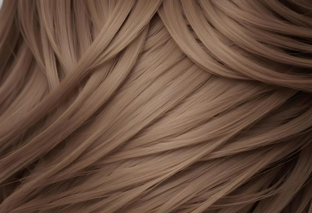 Close Up Of Light Brown Hair With Subtle Highlights Strands Flowing In A Natural Pattern Creating A Soft And Textured Appearance Neutral Background 32 8fc3