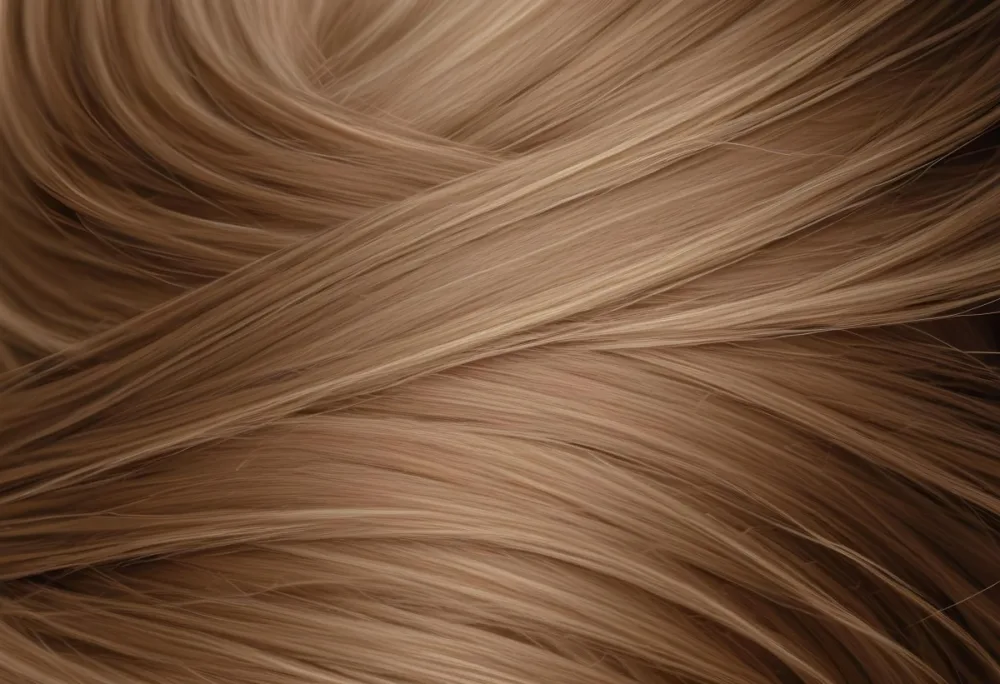 Close Up Of Light Brown Hair With Subtle Highlights Strands Flowing In A Natural Pattern Creating A Soft And Textured Appearance Neutral Background 37