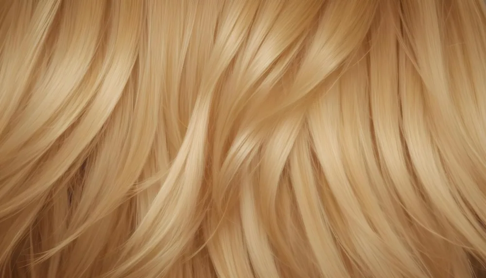 Close Up Of Long Blonde Hair Shiny And Flowing With Subtle Waves In A Studio Setting With Neutral Background 24 4f91