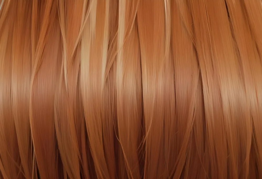 Close Up Of Long Straight Auburn Hair With Subtle Highlights Creating A Warm And Textured Effect On A Neutral Background 30