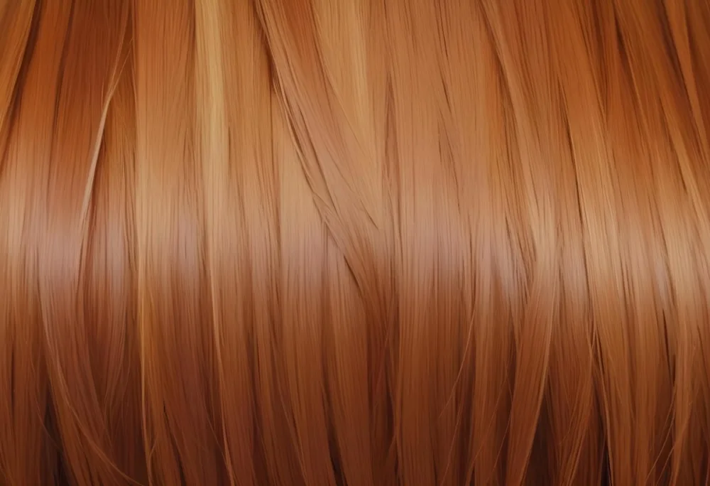 Close Up Of Long Straight Auburn Hair With Subtle Highlights Creating A Warm And Textured Effect On A Neutral Background 37 F485