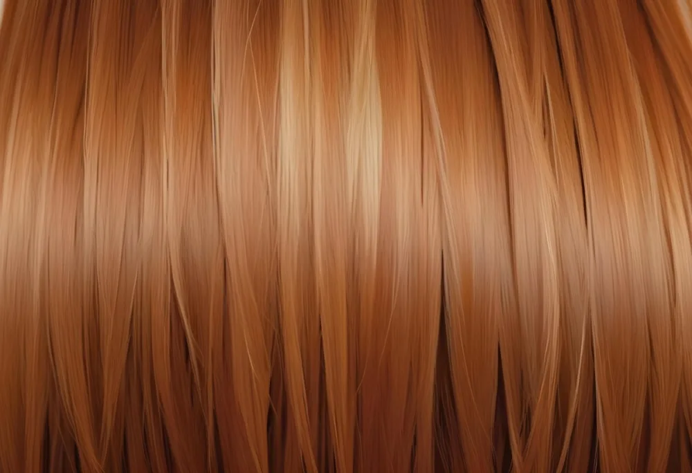Close Up Of Long Straight Auburn Hair With Subtle Highlights Creating A Warm And Textured Effect On A Neutral Background 5
