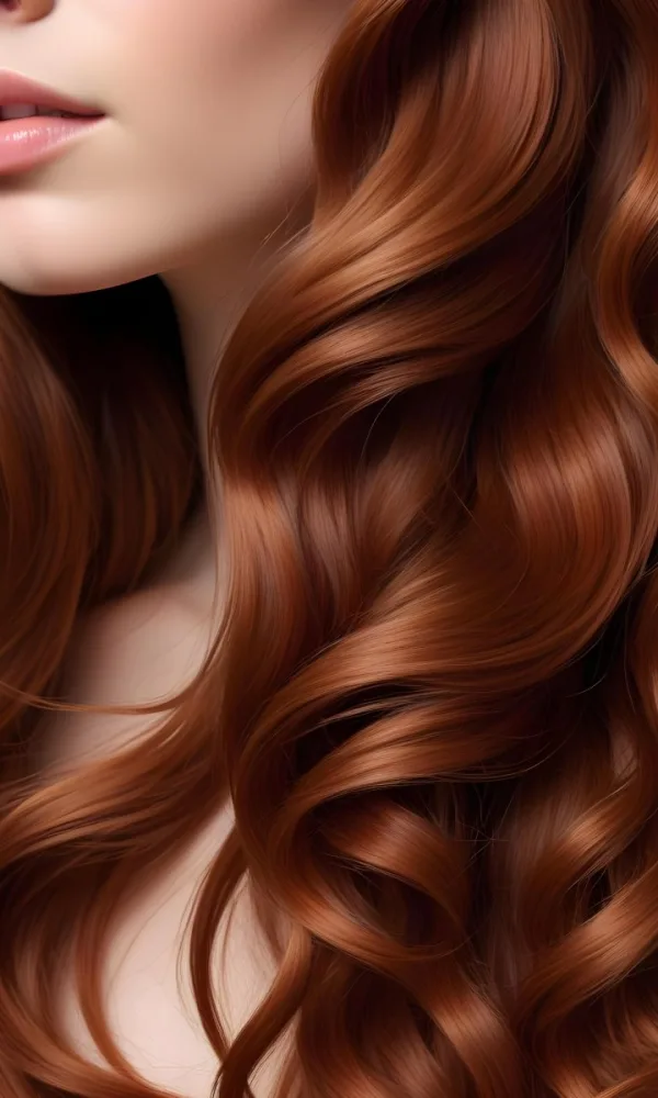 Close Up Of Long Wavy Reddish Brown Hair 12 38b7