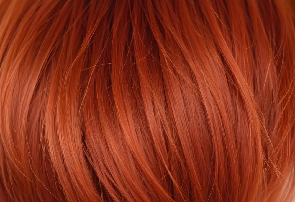 Close Up Of Red Hair Strands Detailed Texture Light Color Natural Light Soft Focus Smooth Surface Hair Salon Beauty Product Hair Dye Fashion Accessory 1 Cb0b