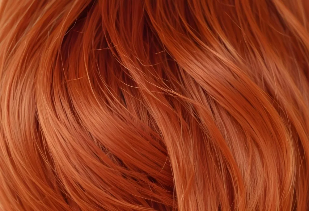 Close Up Of Red Hair Strands Detailed Texture Light Color Natural Light Soft Focus Smooth Surface Hair Salon Beauty Product Hair Dye Fashion Accessory 14 4cfb
