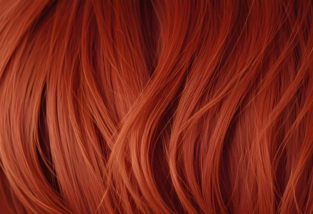 Close Up Of Red Hair Strands Detailed Texture Light Color Natural Light Soft Focus Smooth Surface Hair Salon Beauty Product Hair Dye Fashion Accessory 22