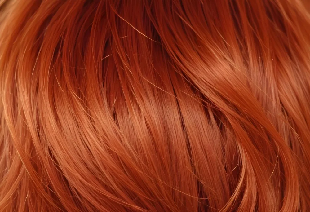Close Up Of Red Hair Strands Detailed Texture Light Color Natural Light Soft Focus Smooth Surface Hair Salon Beauty Product Hair Dye Fashion Accessory 33