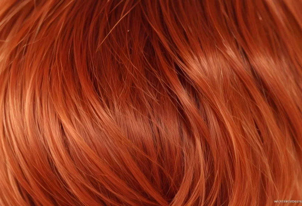 Close Up Of Red Hair Strands Detailed Texture Light Color Natural Light Soft Focus Smooth Surface Hair Salon Beauty Product Hair Dye Fashion Accessory 8