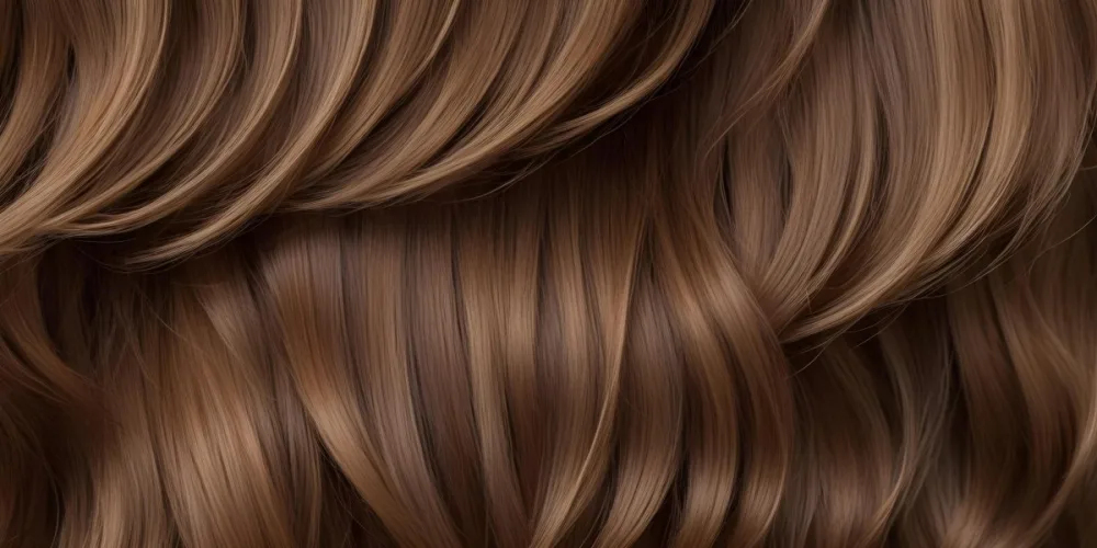 Close Up Of Wavy Shiny Brown Hair With Varying Shades Displaying Smooth Texture And Natural Highlights 107 2e2f