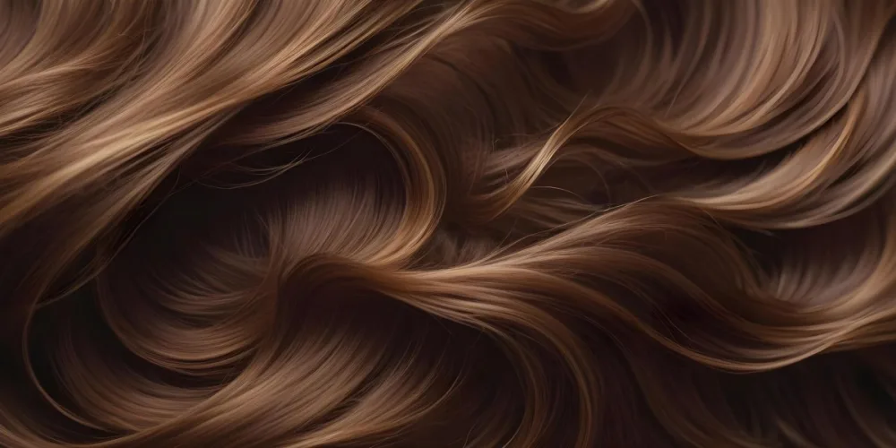 Close Up Of Wavy Shiny Brown Hair With Varying Shades Displaying Smooth Texture And Natural Highlights 25 8834