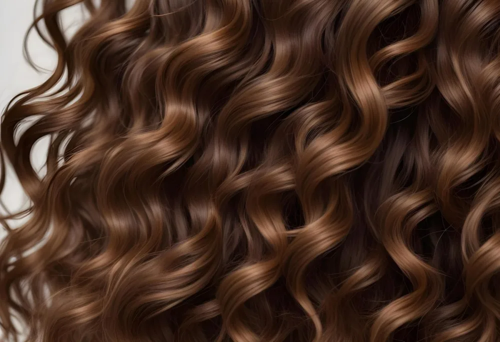 Closeup Of Wavy Curly Brown Hair 2 0f5f