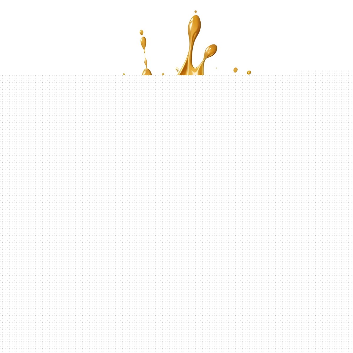 Digital Painting A Golden Almond Surrounded By A Splash Of Golden Liquid The Liquid Forms Droplets And Splashes Around The Almond The Background Is Plain White Bold And Slim Lines Brush Strokes 17 De57