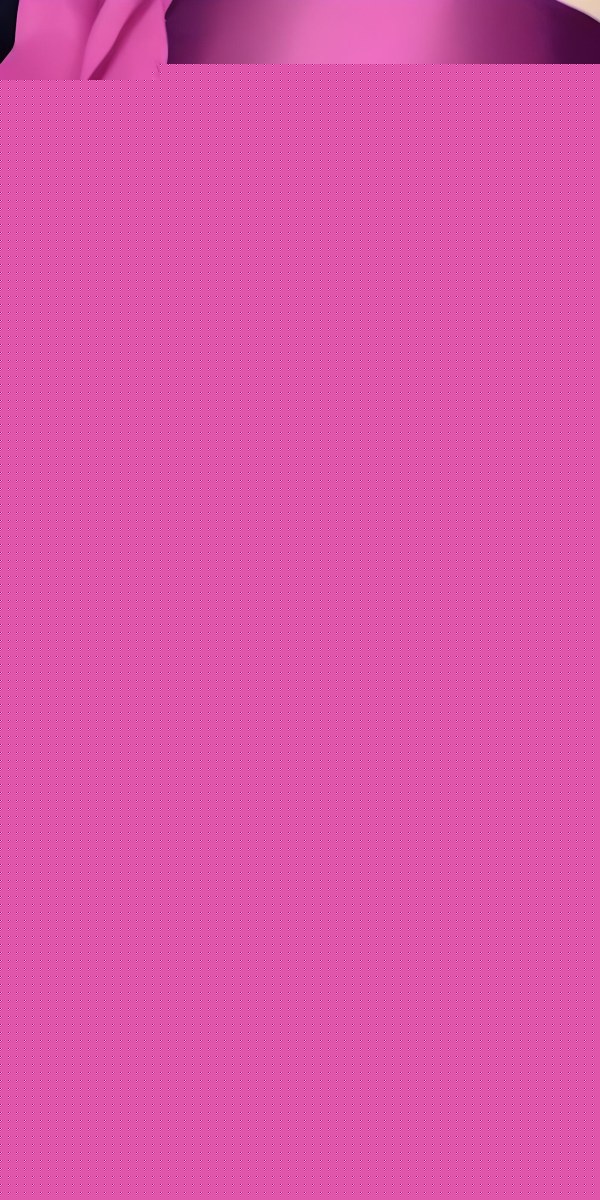 Digital Painting A Person With Pale Skin And A Blindfold Made Of Purple Fabric Covering Their Eyes They Have Vibrant Purple Lips And Are Surrounded By A Purple Rose And A Pink Butterfly The Background Features Green F 16 9ba1