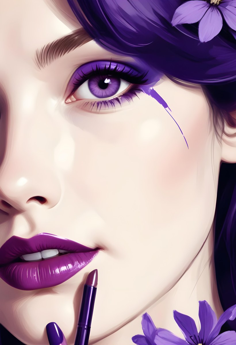 Digital Painting A White Woman Age 25