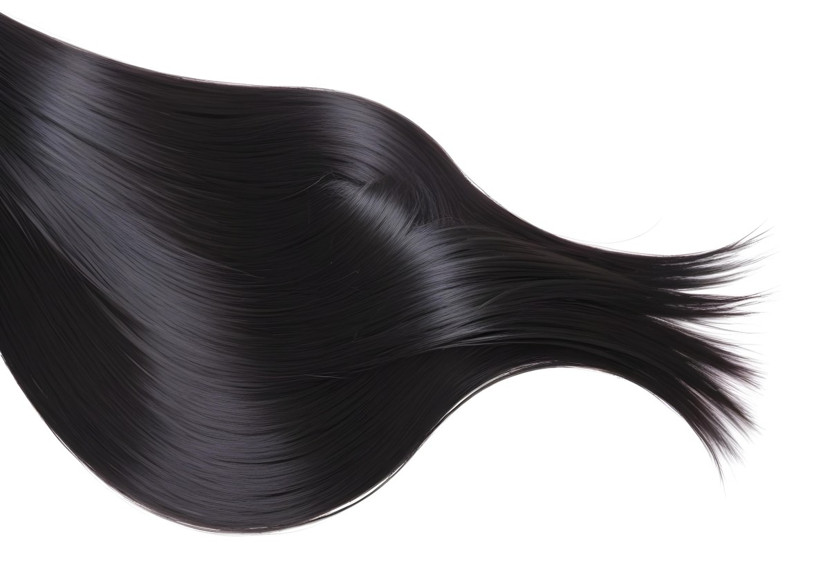 Flowing Black Hair With Smooth 6 Bfdd