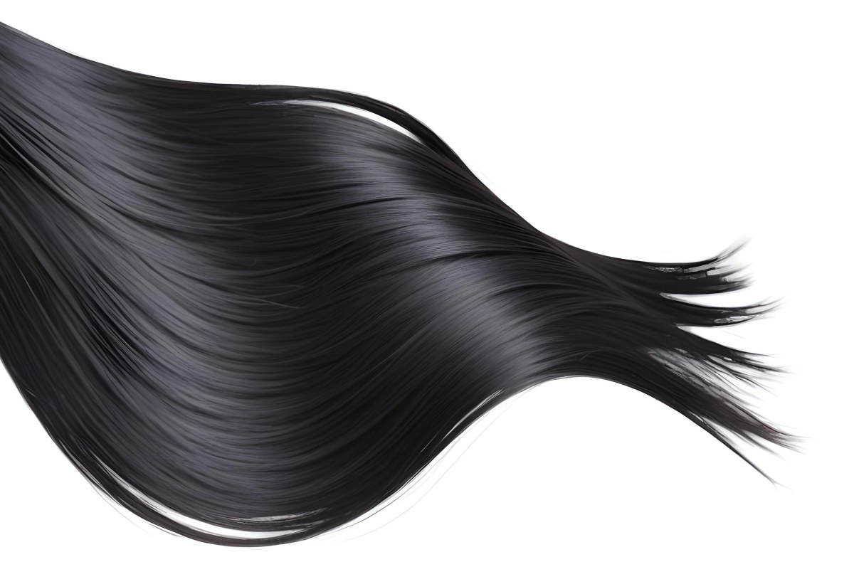 Flowing Black Hair With Smooth Shiny Strands 15 9249