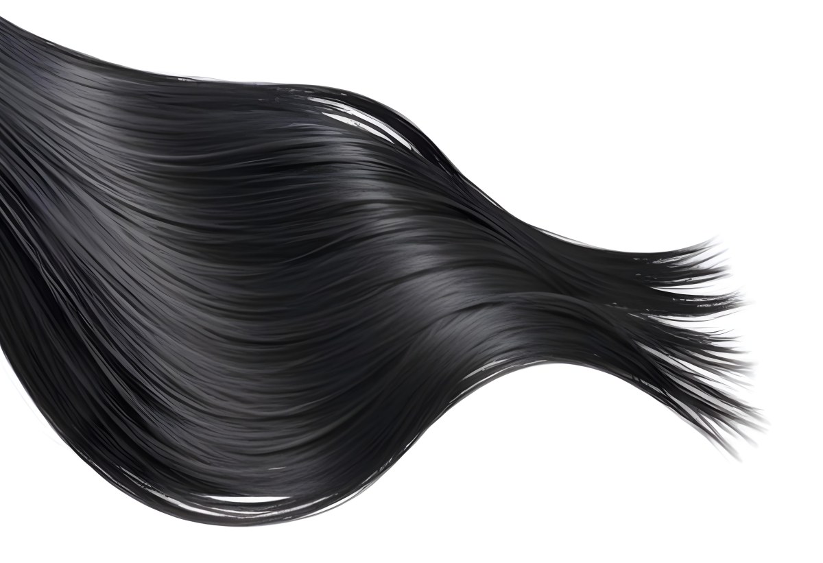Flowing Black Hair With Smooth Shiny Strands 4 3bea