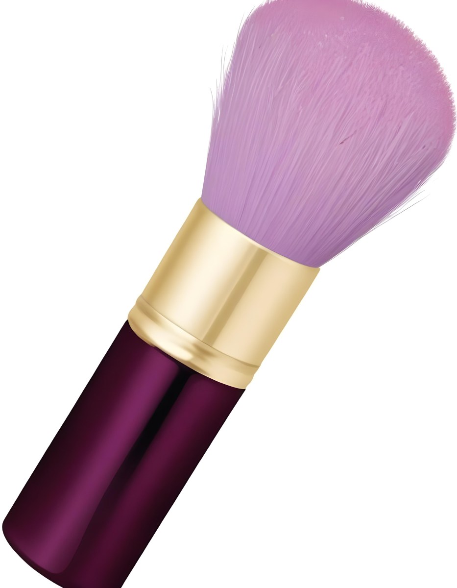 Makeup Brush With Golden Bristles Pink Ring And A Golden Handle With Golden Floral Patterns Isolated On A Golden Background 10 E3be