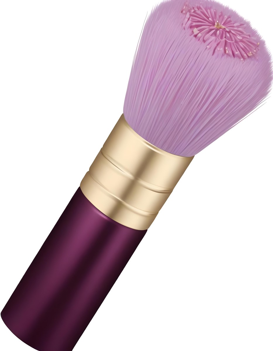 Makeup Brush With Golden Bristles Pink Ring And A Golden Handle With Golden Floral Patterns Isolated On A Golden Background 26 1b77