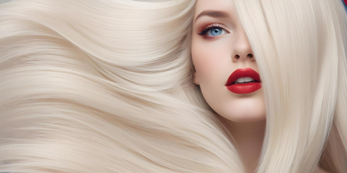 Minimal Soft Studio Light Photography A Close Up Portrait Of A Young Caucasian Woman With Long Straight Platinum Blonde Hair And Bright Blue Eyes She Has Full Red Lips And Is Wearing Dramatic Makeup The Backg 8 F6a1
