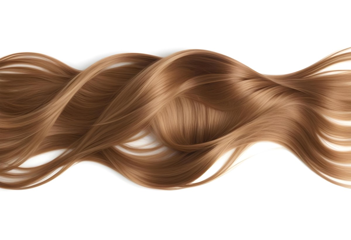 Wavy Golden Brown Hair With A Shiny Healthy Appearance 12 59cc