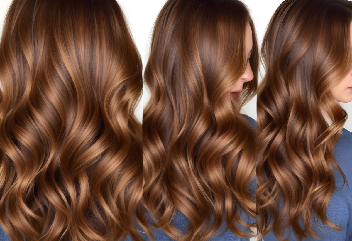 Wavy Golden Brown Hair With A Shiny Healthy Appearance 14 A9af