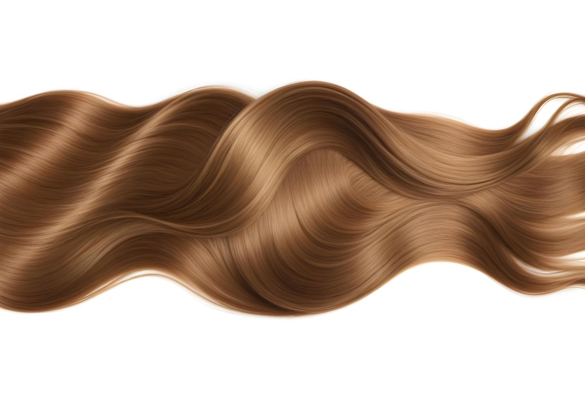 Wavy Golden Brown Hair With A Shiny Healthy Appearance 4 D2e8