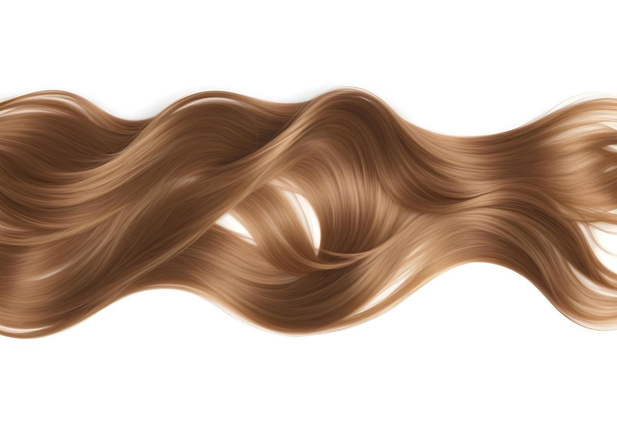 Wavy Golden Brown Hair With A Shiny Healthy Appearance 6 A344