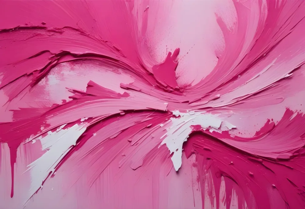 Bright Pink Textured Surface With Visible Brush Strokes And Uneven Texture 11