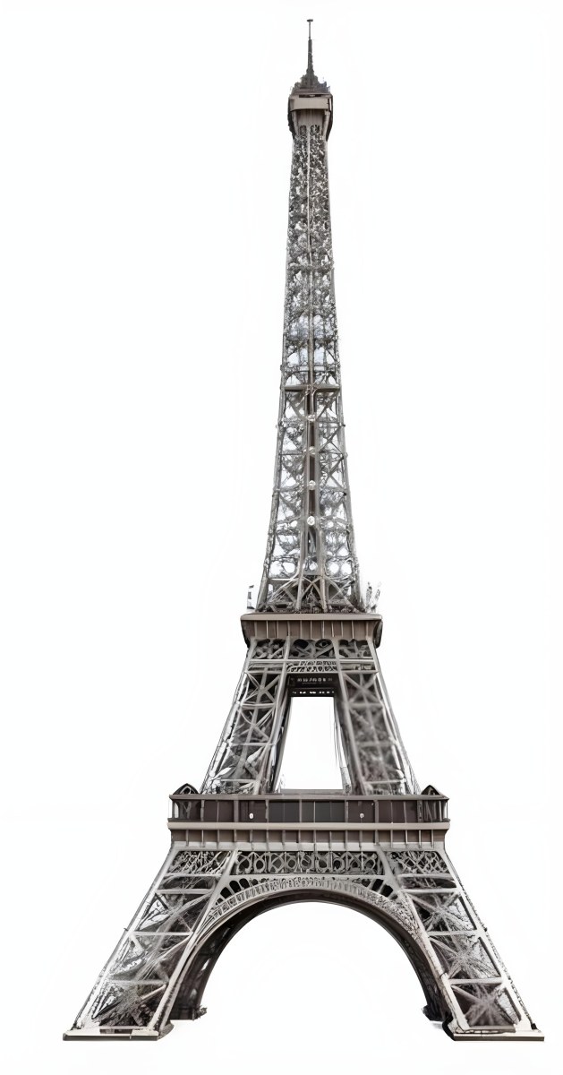3d Model Eiffel Tower On A White Background Figure Octane Render Volumetric Highly Detailed Videogame Aesthetic 22 2d66