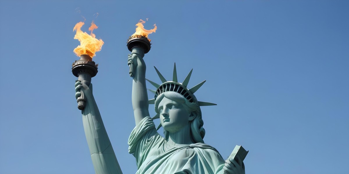 3d Model Statue Of Liberty Arm Holding The Torch Blue Sky Background Figure Octane Render Volumetric Highly Detailed Videogame Aesthetic 40 607b