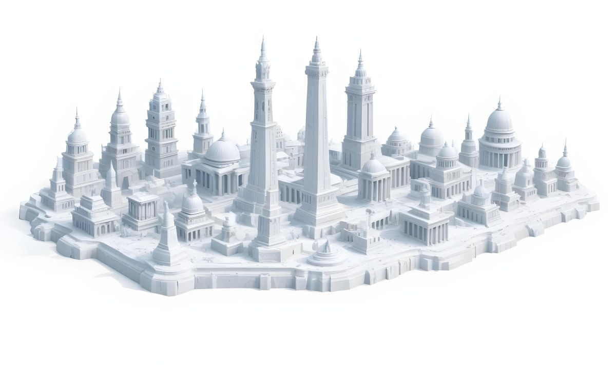 3d Model World Monuments In White Background Figure Octane Render Volumetric Highly Detailed Videogame Aesthetic 7 A30d