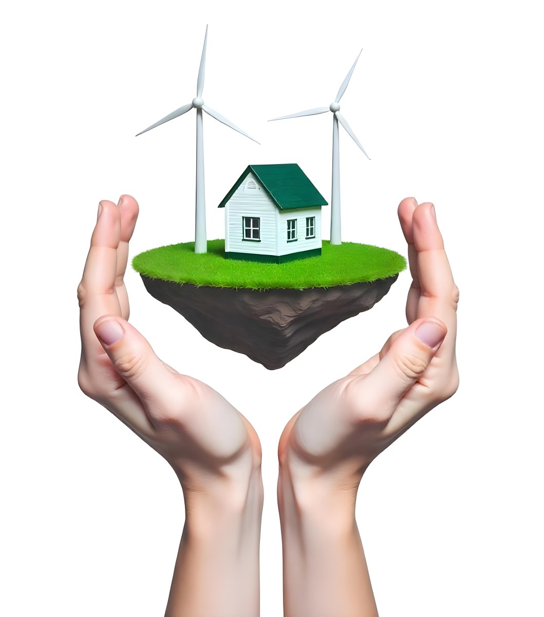 Two Hands Protecting A Green Earth Globe The Globe Is Covered In Lush Green Vegetation The Background Is A Blur Of Green Foliage 23 Ed17