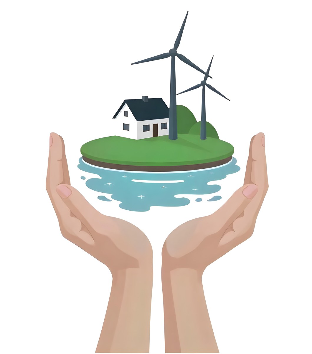Two Hands Protecting A Green Earth Globe The Globe Is Covered In Lush Green Vegetation The Background Is A Blur Of Green Foliage 27 5851