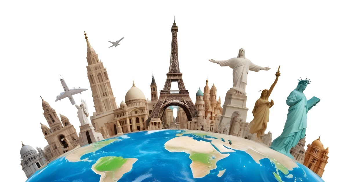 World Monuments On Top Of The World White Background 13 89c5