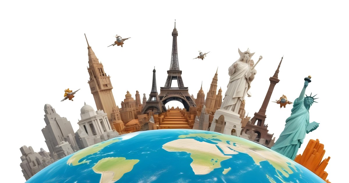 World Monuments On Top Of The World White Background 14 Eae4