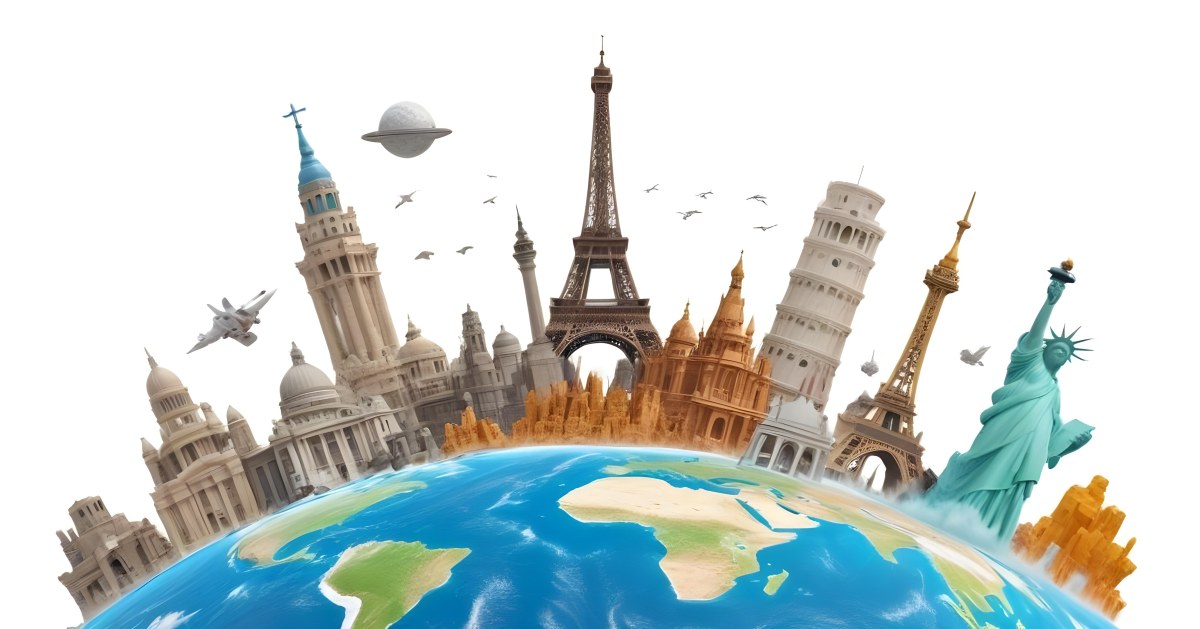 World Monuments On Top Of The World White Background 16 70ab