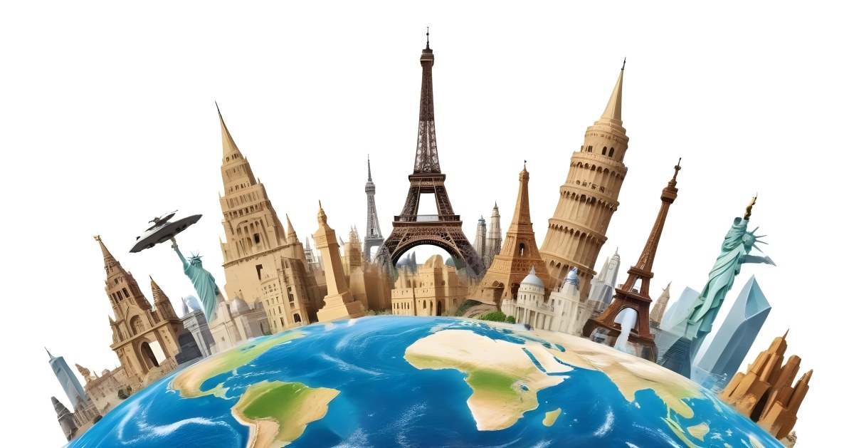 World Monuments On Top Of The World White Background 19 05fd