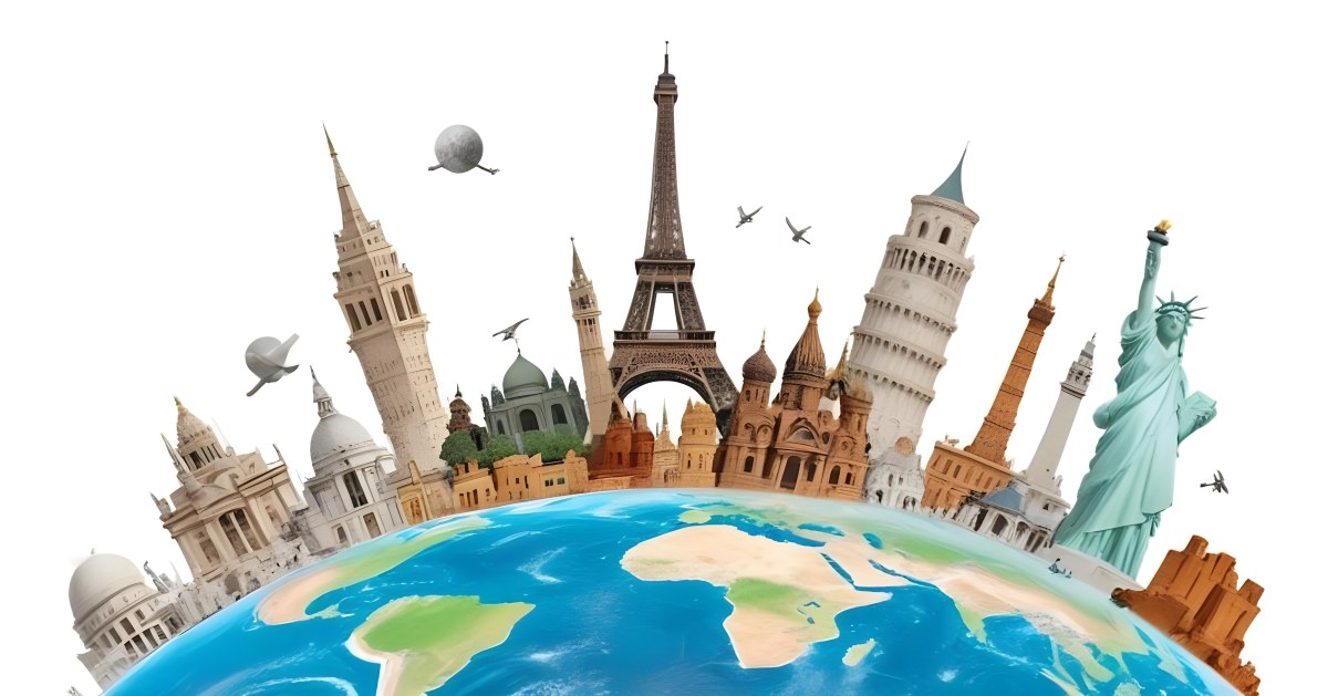 World Monuments On Top Of The World White Background 35 8ffe