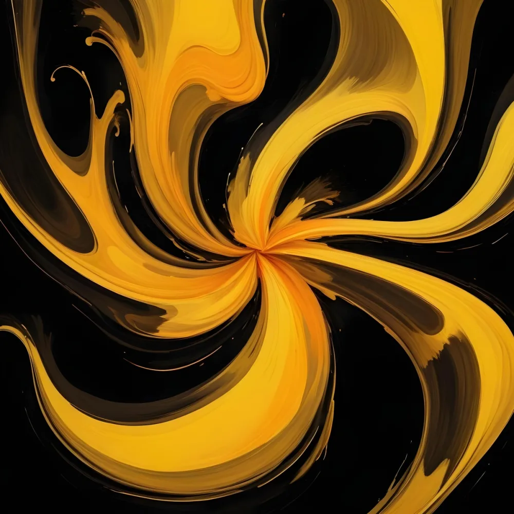 Digital Painting A Swirling Abstract Shape In Shad 12