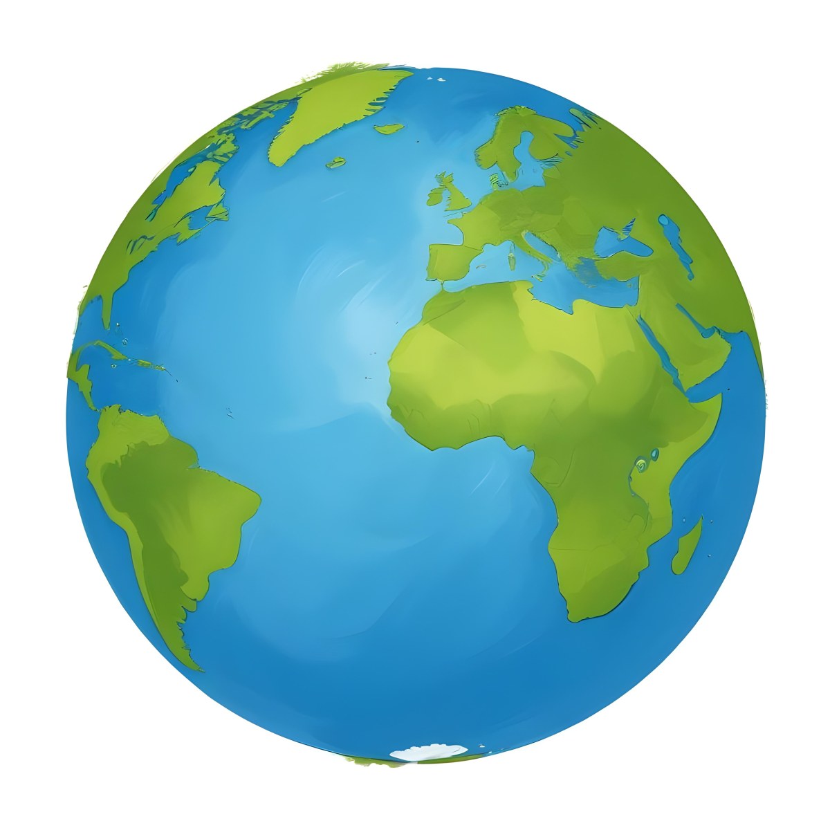 3d Model A Globe With Green Continents And Green Oceans Showing Africa Europe And South America With A White Background And Soft Shadows Figure Octane Render Volumetric Highly Detailed Videogame Aesthetic 7 7864